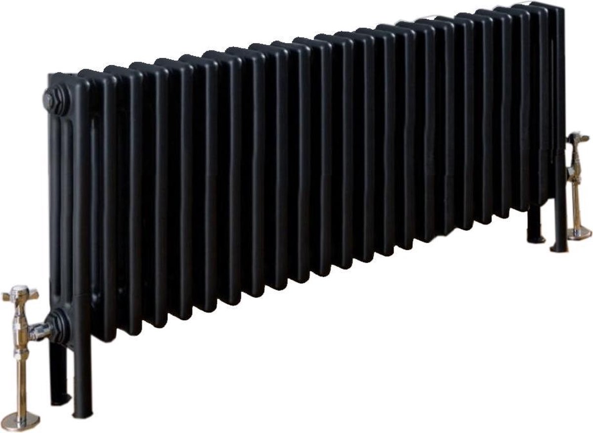 dichters manager waarde Design radiator horizontaal 3 kolom staal mat antraciet 30x137,3cm 1067  watt -... | bol.com