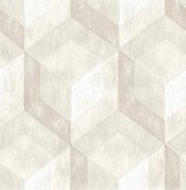 Reclaimed Rustic Wood Tile beige behang (vliesbehang, beige)