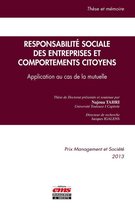Thèse et mémoire - Responsabilité sociale des entreprises et comportements citoyens