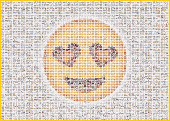 Schmidt Emoticon, Vierkant, 1000 stukjes - Puzzel - 12+