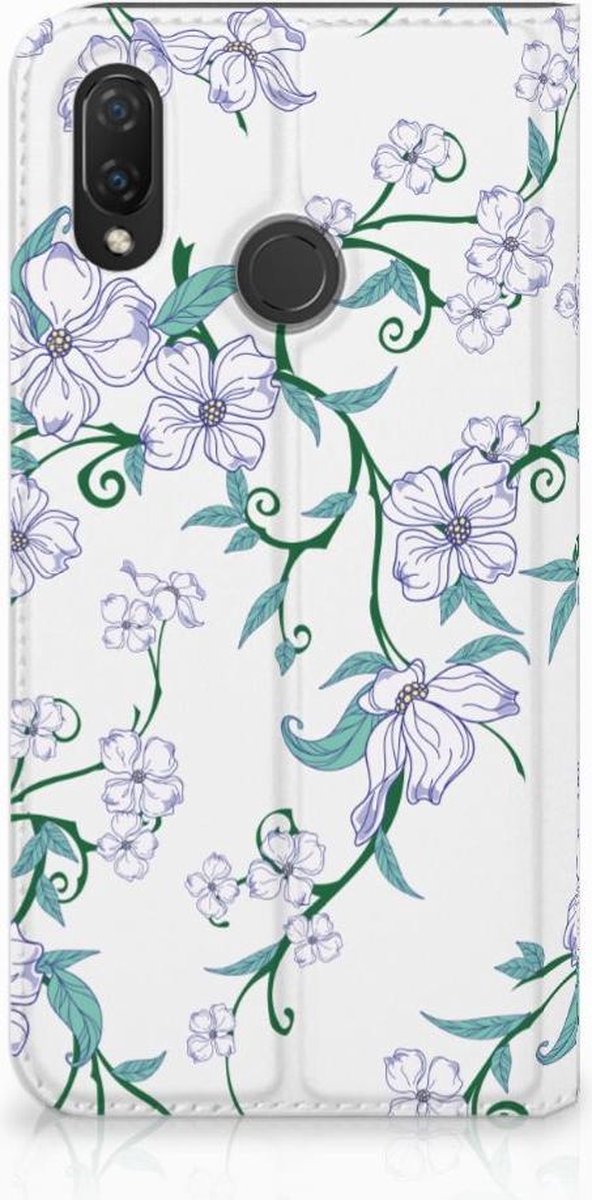 Huawei P Smart Plus Uniek Smart Cover Blossom White