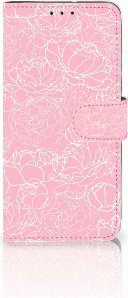 Motorola Moto G7 Power Hoesje White Flowers
