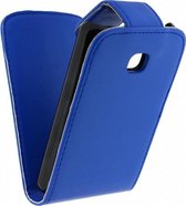 Xccess Leather Flip Case LG Optimus L3 II E430 Blue