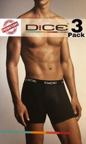 DICE Herenboxer uni kleuren 3-pack, maat M