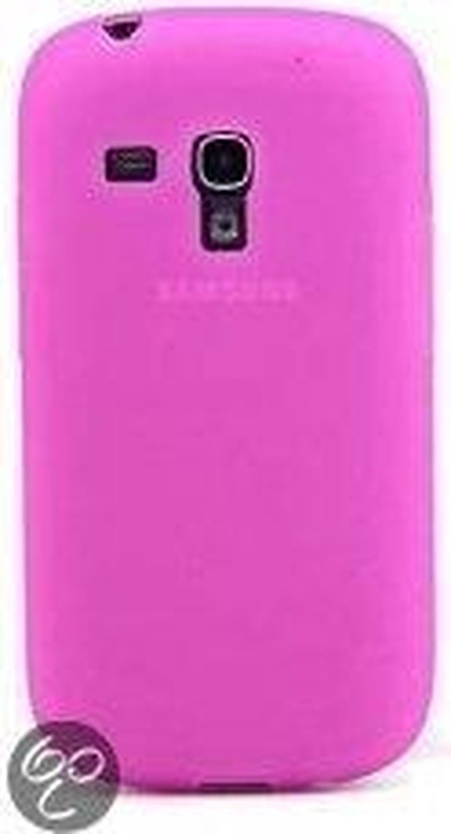 Silicone gel hoesje hot pink roze galaxy S3 I8190 + screenprotector