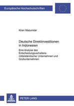 Europaeische Hochschulschriften / European University Studie- Deutsche Direktinvestitionen in Indonesien