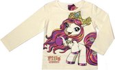 Filly Elves Meisjes Longsleeve - Wit - T-shirt met lange mouwen - Maat 116