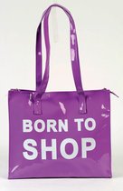 Born to Shop Tas Paars