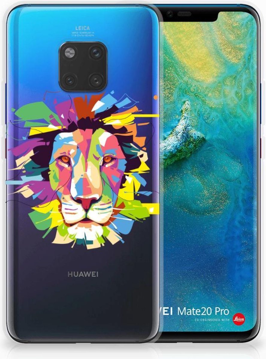 Huawei Mate 20 Pro Telefoonhoesje met Naam Lion Color