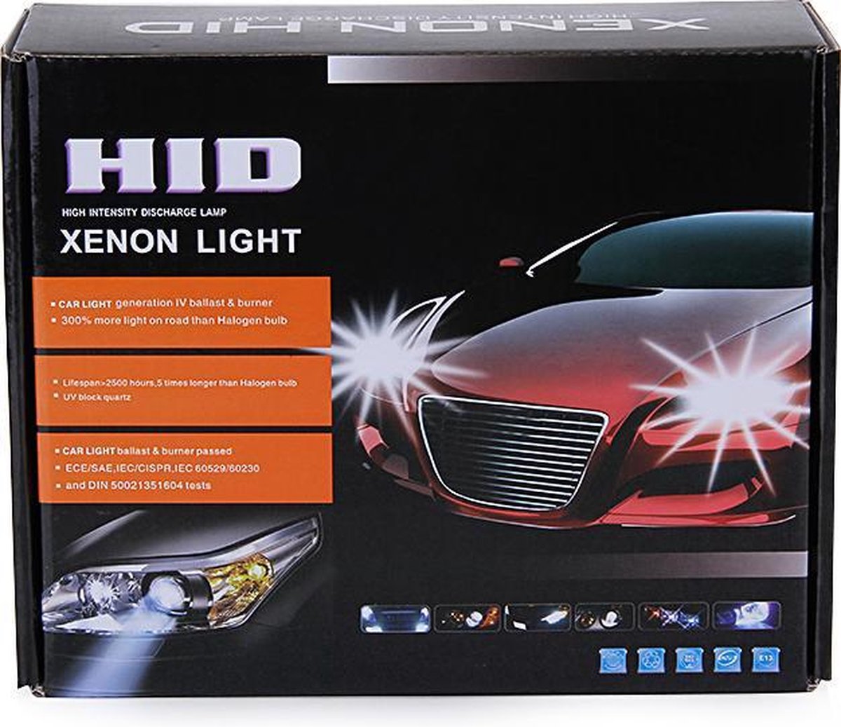 H7 HID Xenon Conversie Kit 35W 8000K (H7 Single Beam)