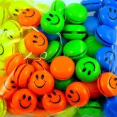 9 stuks gekleurde Smiley jojo