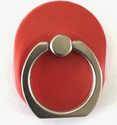 Mat Rode Ovale Ring vinger houder- standaard voor telefoon of tablet