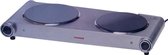 Cuisiner - Keramische Duo Kookplaat - 2x 1200W - Zilvergrijs