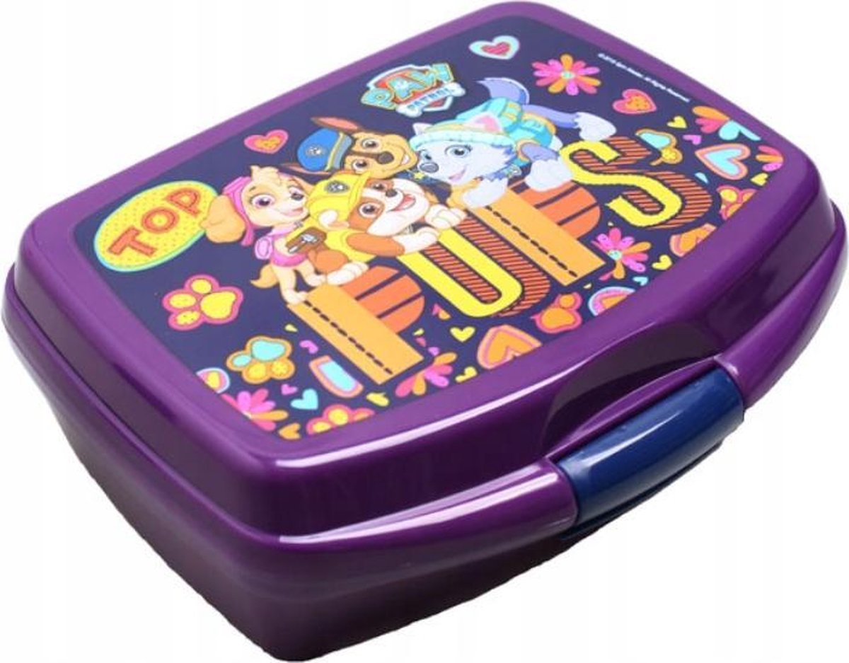 Paw Patrol-  lunch- trommel- box- doos - paars
