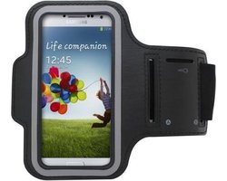 Sport armband hardloop hoesje voor Samsung Galaxy S4- Zwart