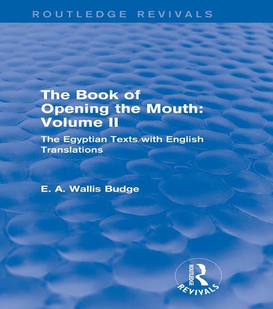 The Book of the Opening of the Mouth - cover