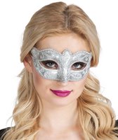 18 stuks: Masker Venetie - felina zilver