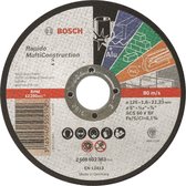 Bosch - Doorslijpschijf recht Rapido Multi Construction ACS 46 V BF, 125 mm, 22,23 mm, 1,6 mm