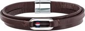 Tommy Hilfiger TJ2790027 Armband - Leer - Bruin