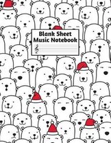 Blank Sheet Music Notebook