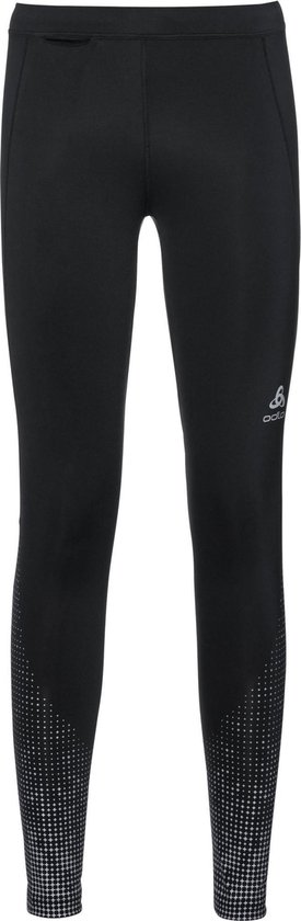 Odlo Tights Zeroweight Hardloopbroek Dames - Black With Print | bol.com