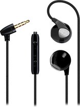 DrPhone V2 In-Ear Oordopjes - Geluidsisolerende Headphones met BASS - Afstandsbediening & Microfoon - Zwart