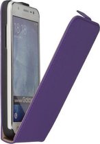 Paars premium leder flipcase Samsung Galaxy J5 Telefoonhoesje