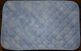 100% Katoenen Gecoate Placemat – Rechthoekig – 40 cm x 30 cm – Afwasbaar – Hoogwaardig - Uni - Lichtblauw - Per set van 4 stuks