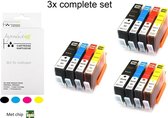 Improducts® Inktcartridges - Alternatief Hp 364 XL 364XL 3x multi pack