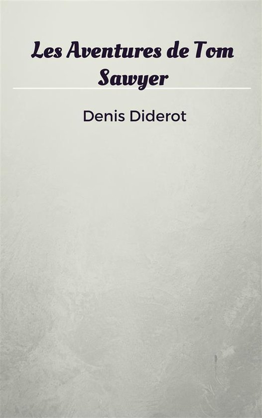 Les Aventures de Tom Sawyer - cover