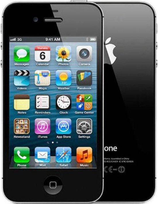 Nieuw - Refurbished iPhone 4S toestel - 8GB - Nieuwstaat - Simlockvrij - Zwart |