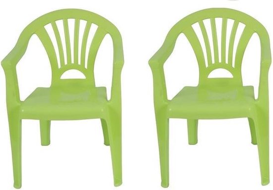 2x Kinderstoelen groen - tuinmeubels- stoelen voor kinderen | bol.com