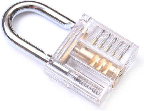 esthetisch Dag oogst Doorzichtig transparant lock pick oefenslot | practise lock | lockpick |  klein... | bol.com