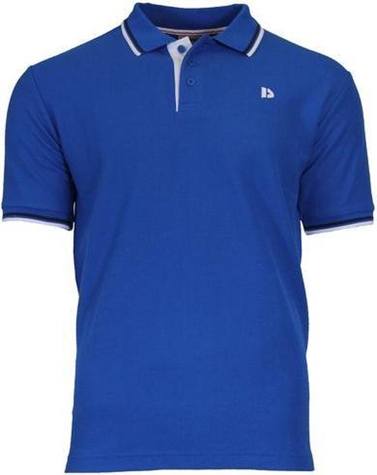 Donnay Polo Tipped - Sportpolo - Heren - Maat M - Cobalt