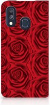 GSM Hoesje Geschikt voor Samsung A40 Red Roses