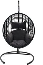 SenS-Line Dusty relax hangstoel - Zwart / Grijs