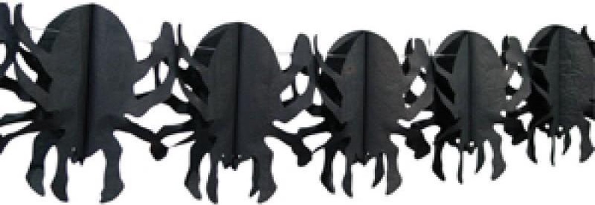 Boland - Slinger Spin zwart 4 m (brandvertragend) - Halloween - Halloween Decoratie - Halloween Versiering