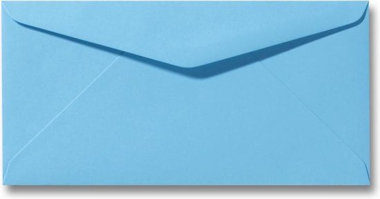 Envelop 11 X 22 Oceaanblauw, 100 stuks