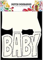 Dutch Doobadoo Dutch Card Art tekst Baby A5