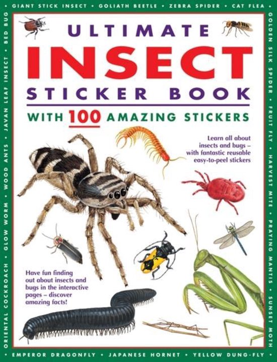 Ultimate Insect Sticker Book, Anness 9781843229476 Boeken