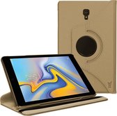 Hoesje geschikt voor Samsung Galaxy Tab A 10.5 (2018) - 360 Graden Draaibaar Book Case Hoes van iCall - Goud