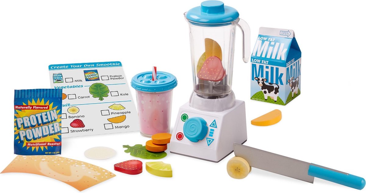Melissa And Doug Smoothie Maker Blender Set (19841) /pretend Play