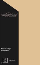 Hoeslaken Dreamhouse katoen satijn Zand 90x220 cm