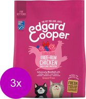 Bol.com Edgard&Cooper Kitten Kip&Eend&Witvis - Kattenvoer - 3 x 300 g aanbieding