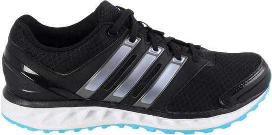 adidas Falcon Elite 3 - Loopschoenen - Vrouwen - Maat 38 - Zwart/Wit/Zilver  | bol.com