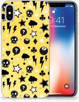 TPU Siliconen Hoesje Geschikt voor iPhoneX/10 | Xs Punk Yellow