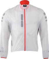Veste de cyclisme Wowow Ultralight Supersafe Raincoat - Taille XL - Unisexe - blanc / rouge / noir
