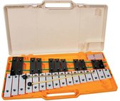 carillon / xylophone, modèle de luxe, 27 tons, G2-A4, étui coloré, avec 2 paires de batteurs