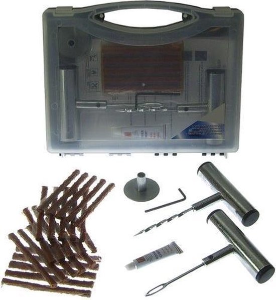Benson Complete bandenreparatieset - 31-delig - Voor auto, motor en scooter - Inclusief opbergkoffer