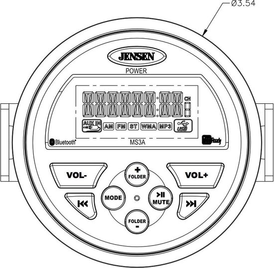 JENSEN Marine Receiver M3SA | bol.com